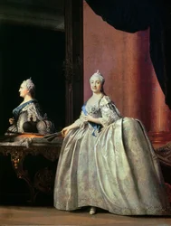 Keiserinne Catherine II foran speilet, 1779